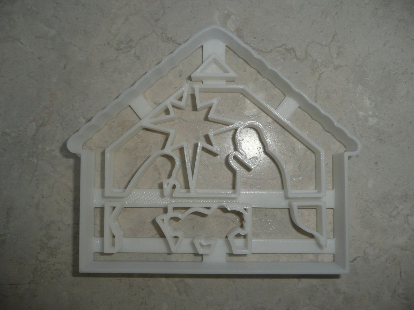 Nativity Manger Baby Jesus Mary Joseph Star Cookie Cutter Made In USA PR4495