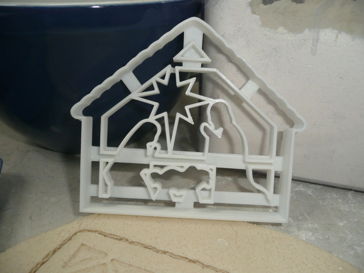 Nativity Manger Baby Jesus Mary Joseph Star Cookie Cutter Made In USA PR4495