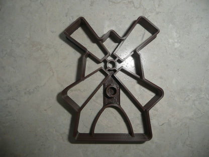 6x Windmill Old Wooden Fondant Cutter Cupcake Topper 1.75 IN USA FD4498