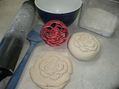 Rose Flower Design Concha Cutter Mexican Sweet Bread Stamp USA Made PR4518