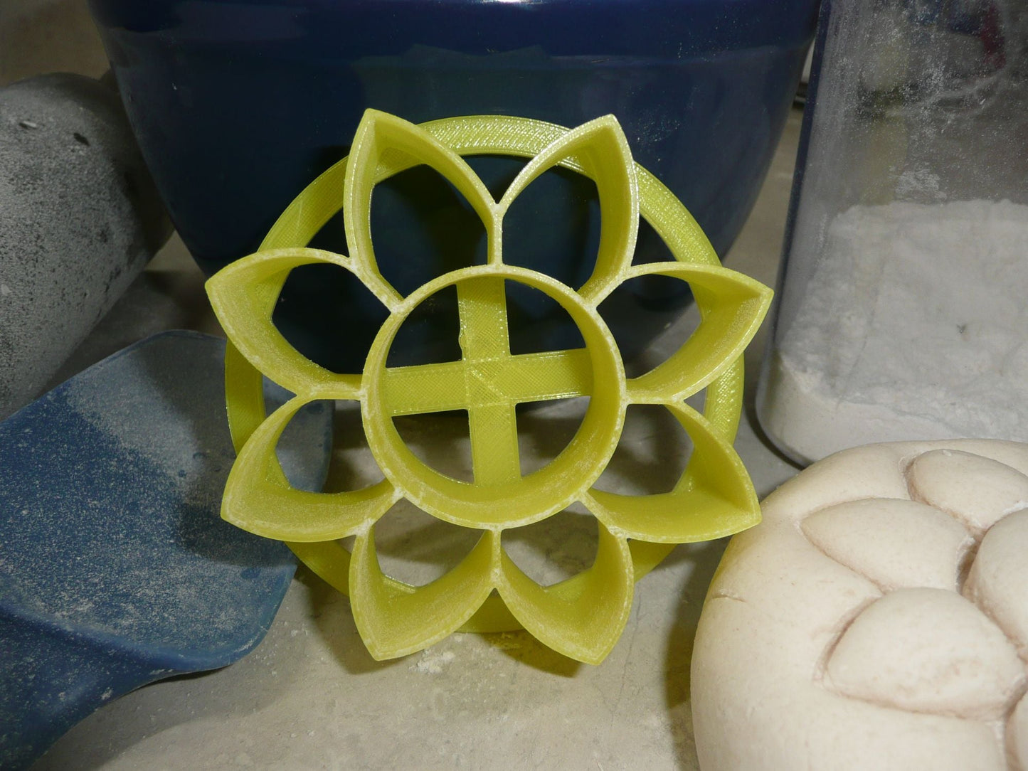 Sunflower Design Pattern Concha Cutter Mexican Sweet Bread Stamp USA Made PR4519