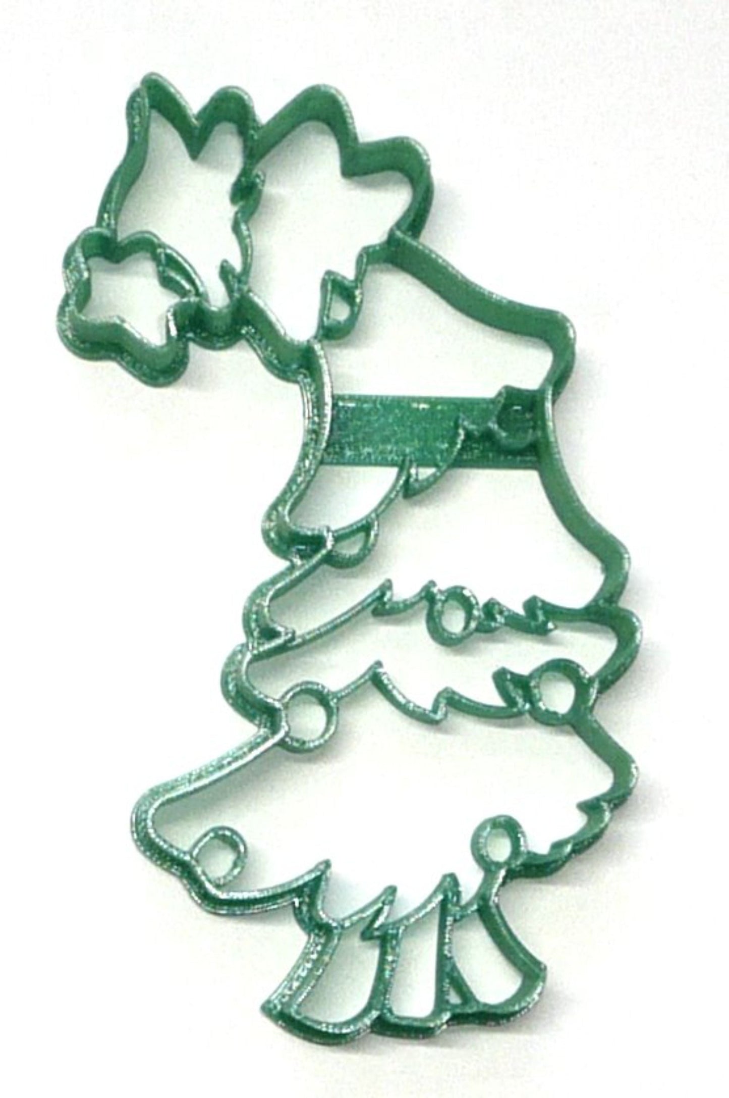 Grinch Whoville Leaning Christmas Tree Detailed Cookie Cutter USA PR4520