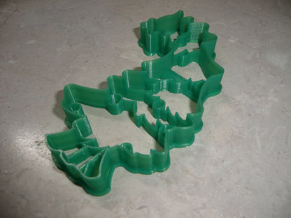 Grinch Whoville Leaning Christmas Tree Detailed Cookie Cutter USA PR4520