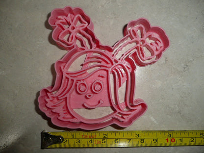 Cindy Lou Who Face Grinch Christmas Holiday Cookie Cutter USA PR4521