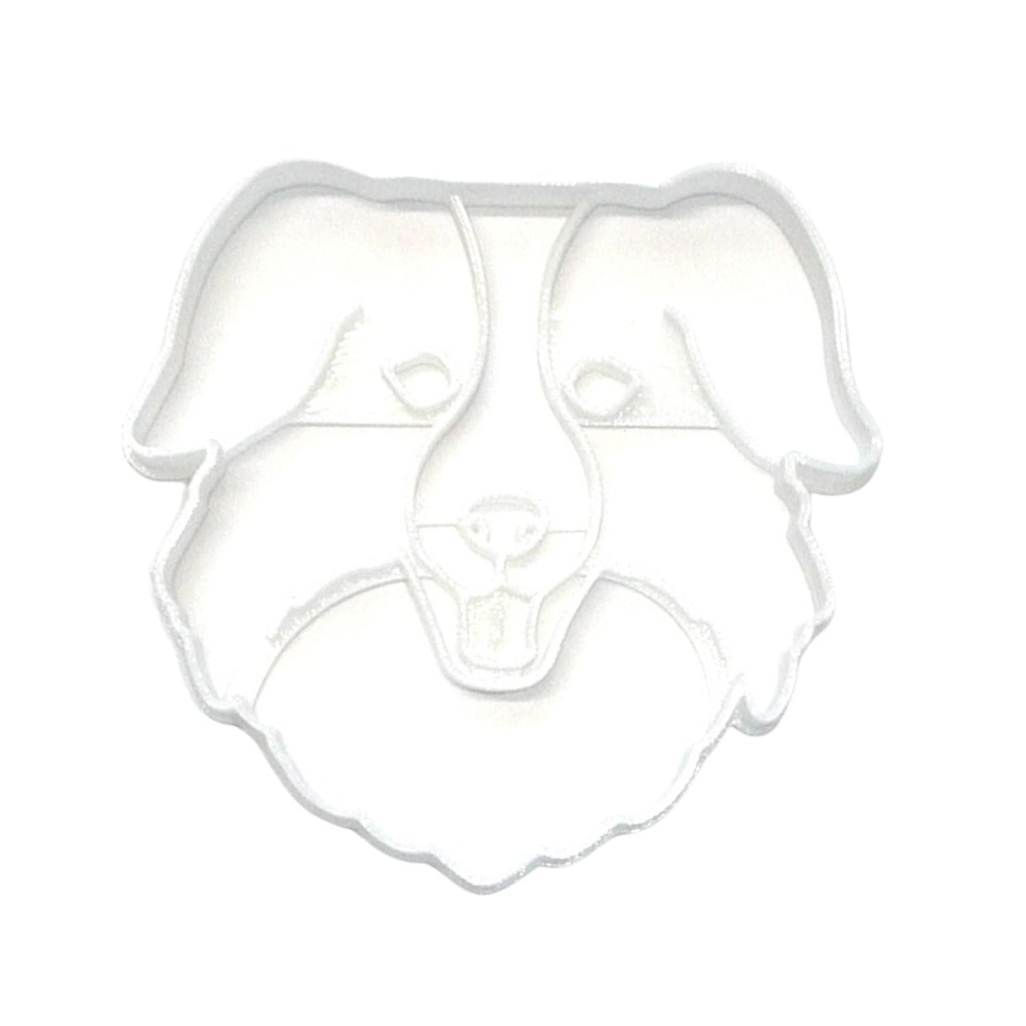 Australian Shepherd Dog Face Herding Breed Cookie Cutter Made in USA PR4528