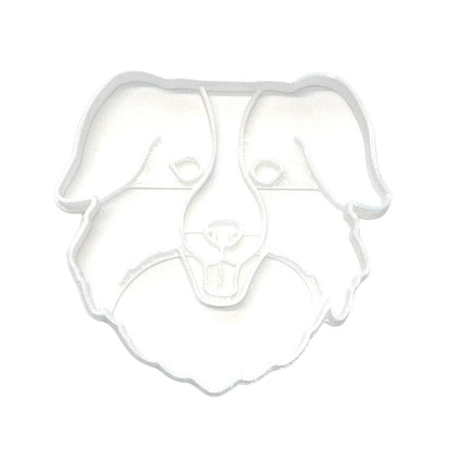 Australian Shepherd Dog Face Herding Breed Cookie Cutter Made in USA PR4528