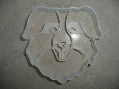 Australian Shepherd Dog Face Herding Breed Cookie Cutter Made in USA PR4528