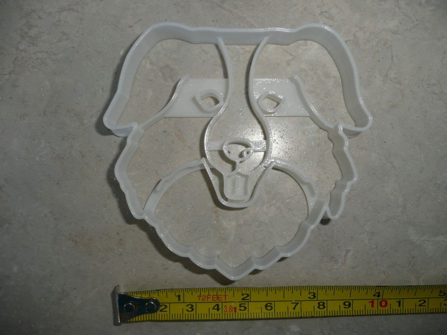 Australian Shepherd Dog Face Herding Breed Cookie Cutter Made in USA PR4528