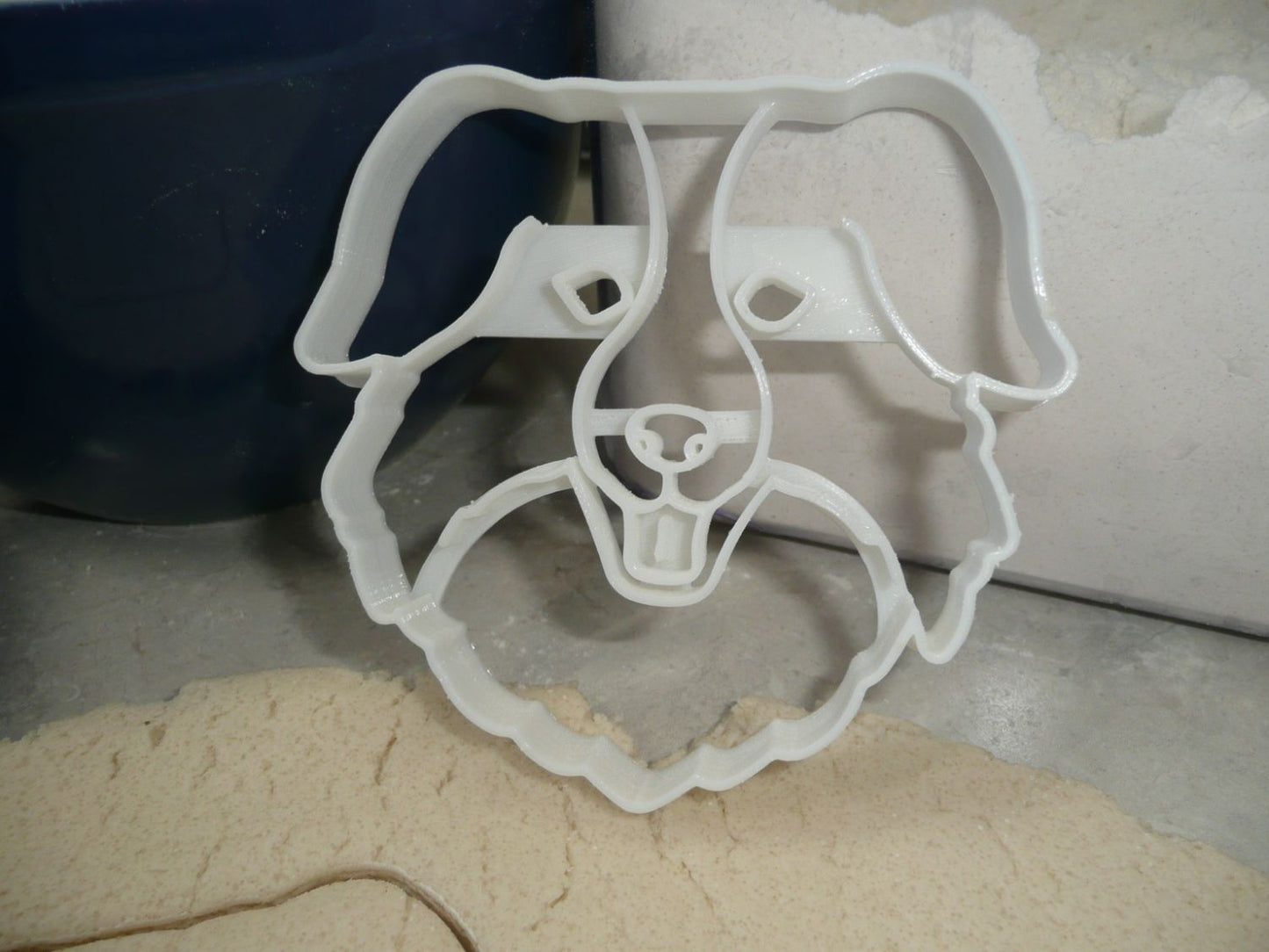 Australian Shepherd Dog Face Herding Breed Cookie Cutter Made in USA PR4528