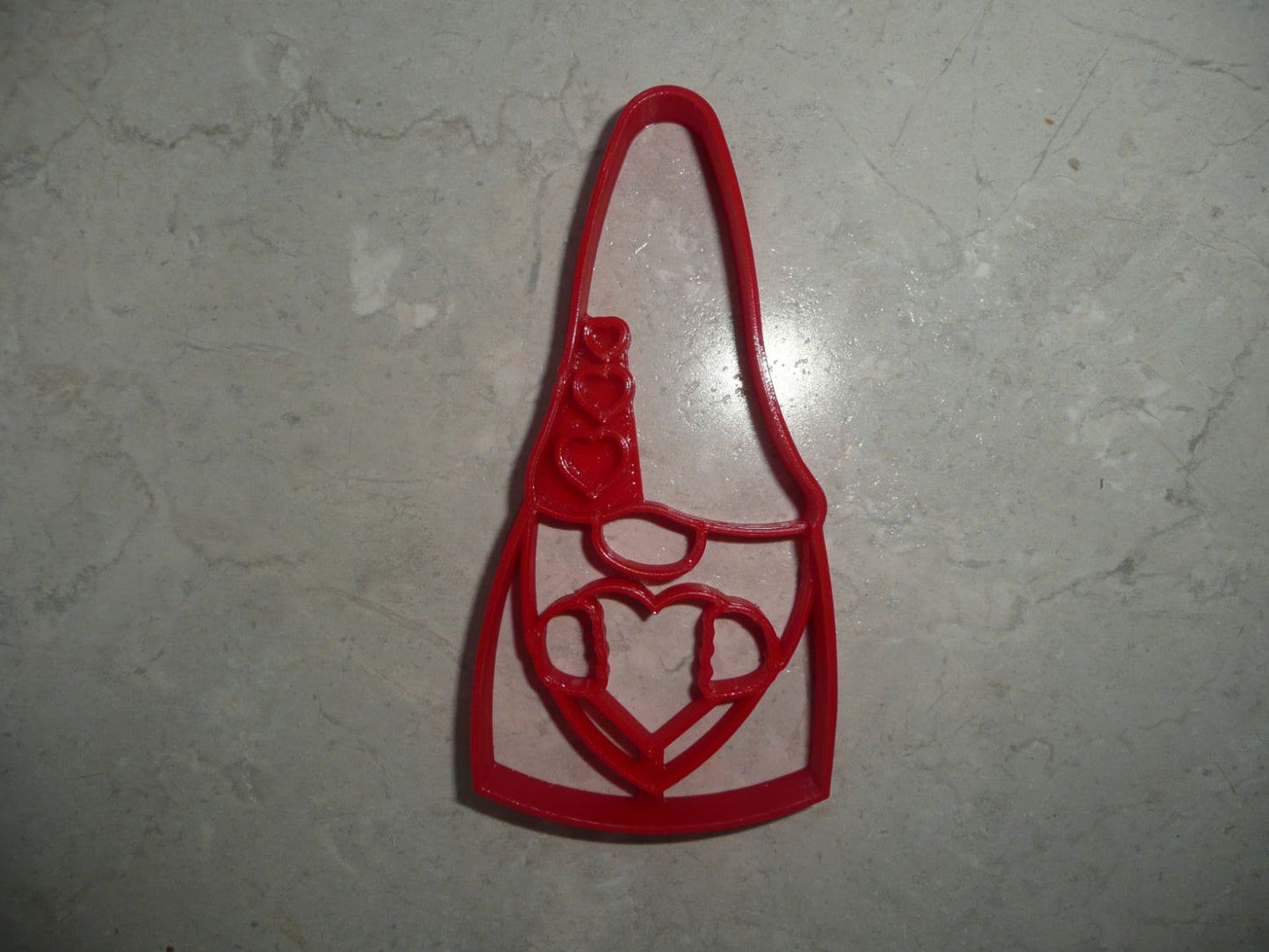 Gnome Boy Holding Heart Garden Sweetheart Cookie Cutter Made In USA PR4530