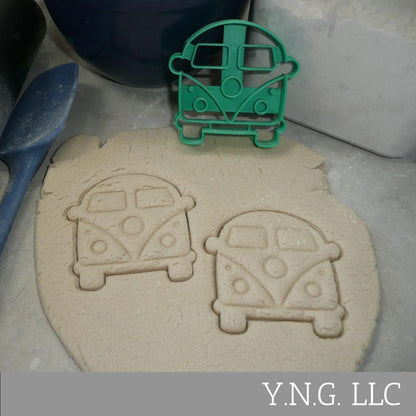 VW Vintage Van Hippie Style Bus Front View Cookie Cutter Made In USA PR4535