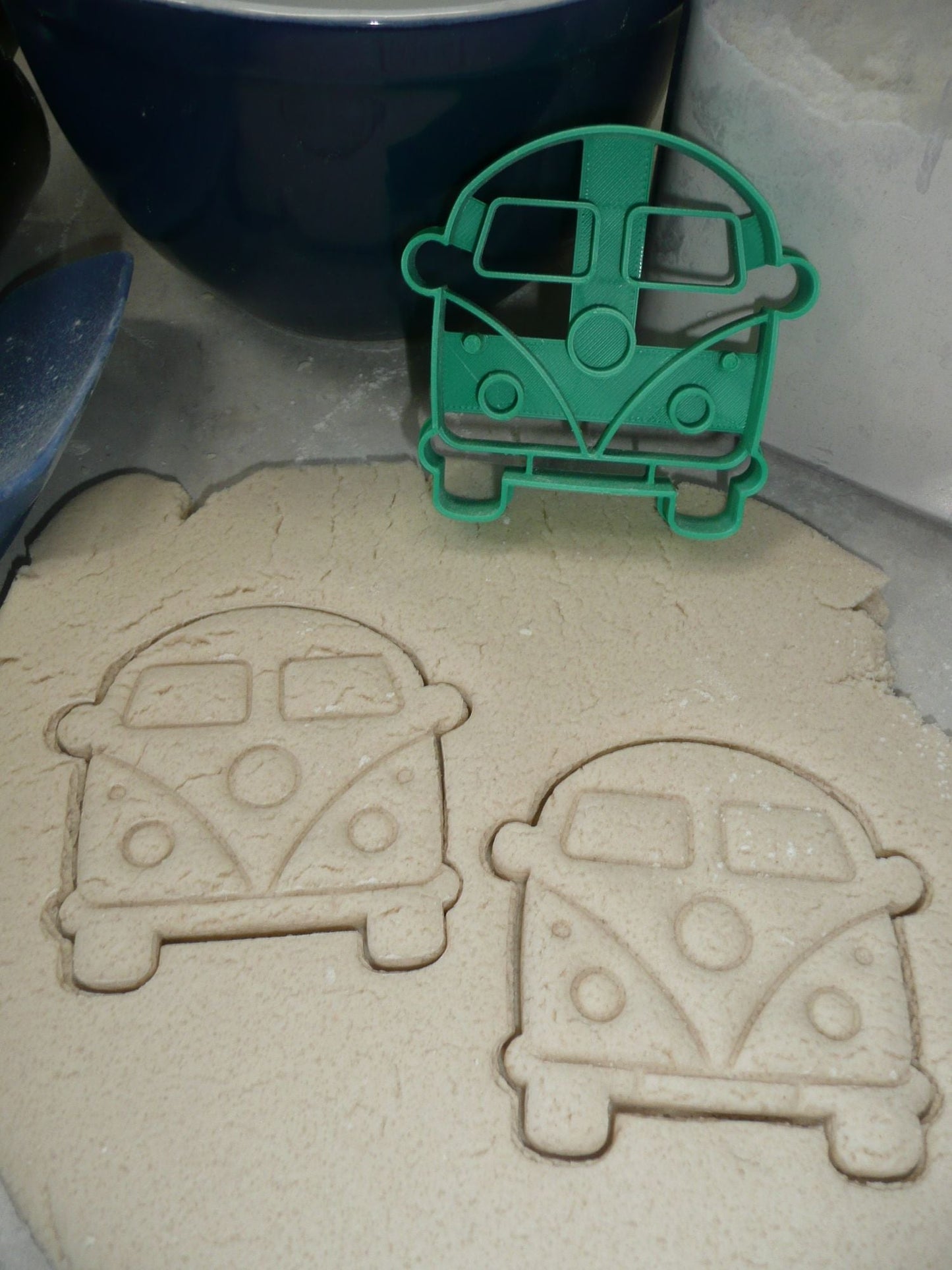 VW Vintage Van Hippie Style Bus Front View Cookie Cutter Made In USA PR4535