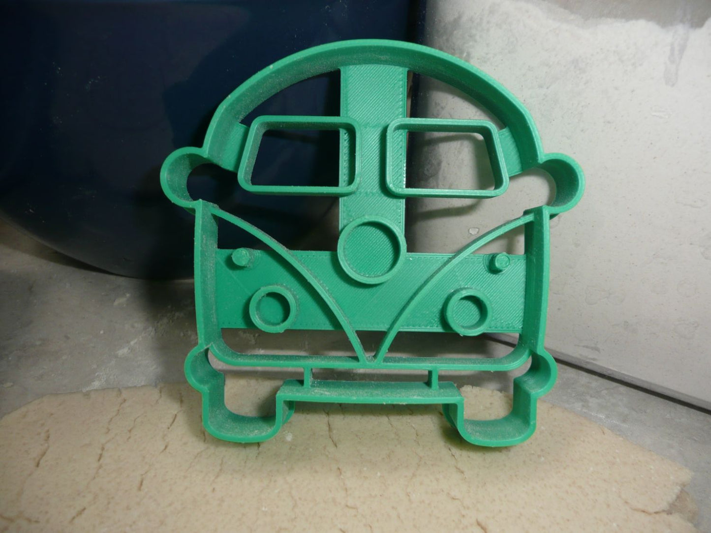 VW Vintage Van Hippie Style Bus Front View Cookie Cutter Made In USA PR4535