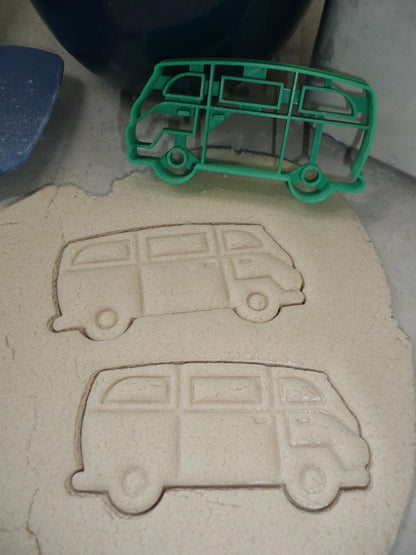 VW Vintage Van Hippie Style Bus Side View Cookie Cutter Made In USA PR4536