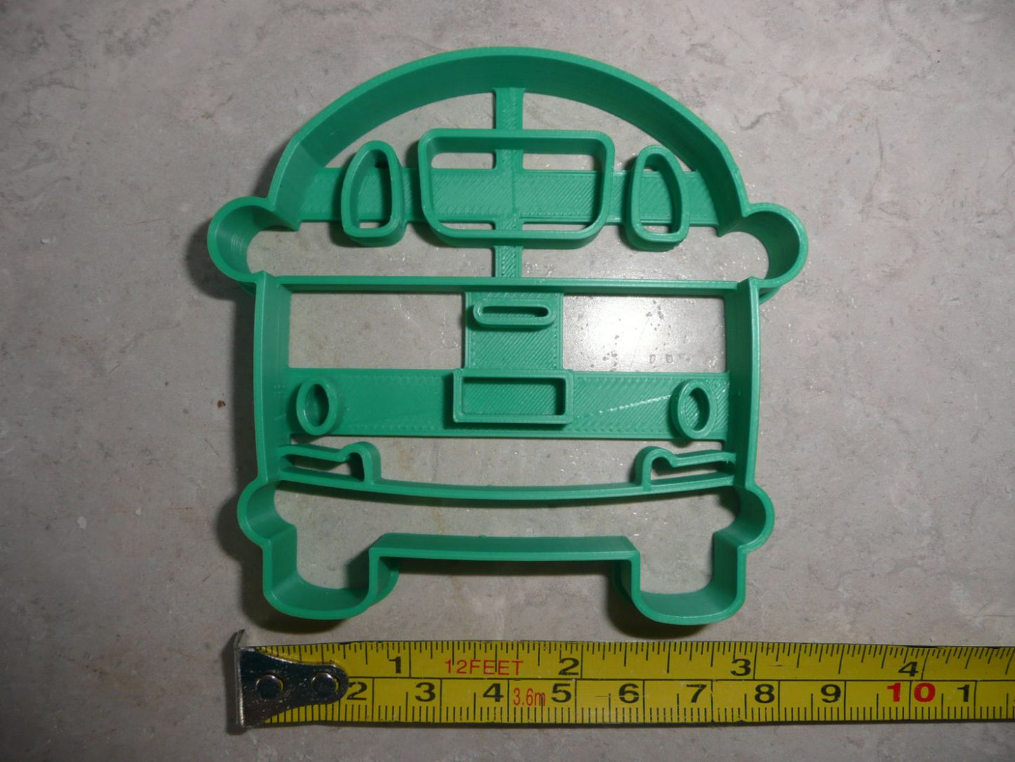 VW Vintage Van Hippie Style Bus Back Rear View Cookie Cutter Made In USA PR4537