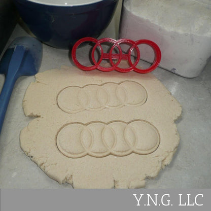 Audi Luxury Vehicle Iconic Symbol Cookie Cutter Made In USA PR4541