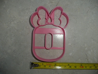 Minnie Mouse Themed Number Zero 0 Detailed Cookie Cutter Made In USA PR4550