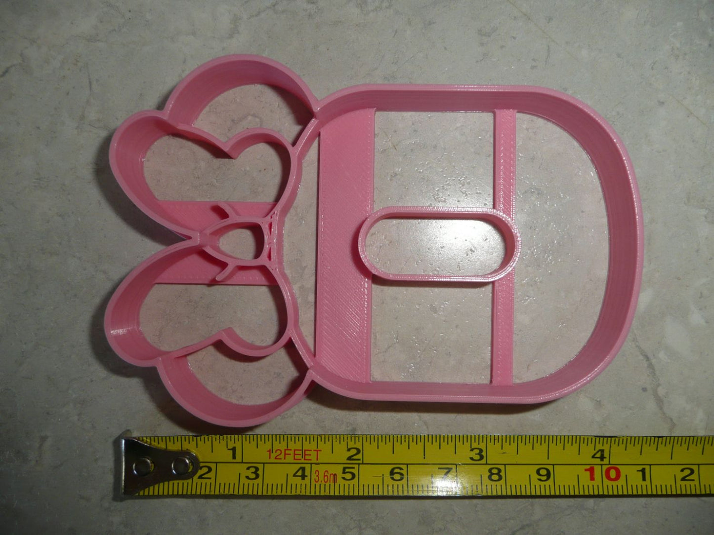 Minnie Mouse Themed Number Zero 0 Detailed Cookie Cutter Made In USA PR4550