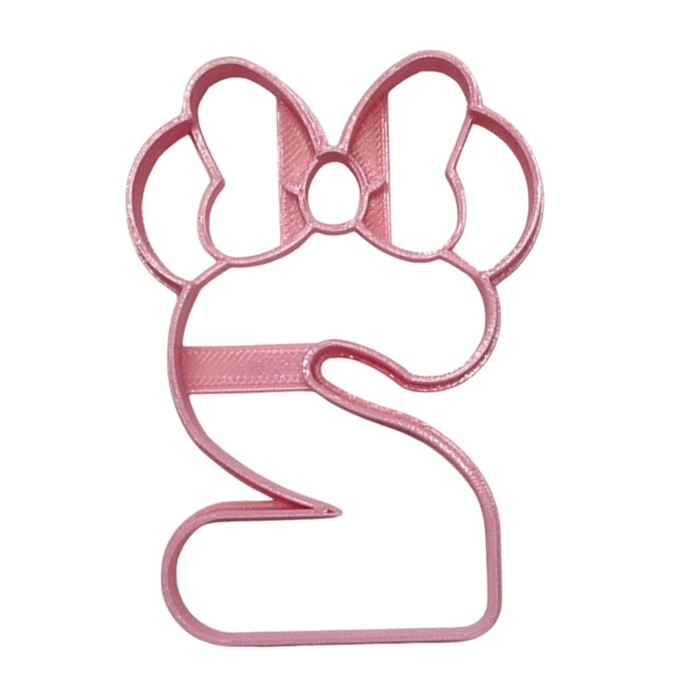 Minnie Mouse Themed Number Two 2 Detailed Cookie Cutter Made In USA PR4552