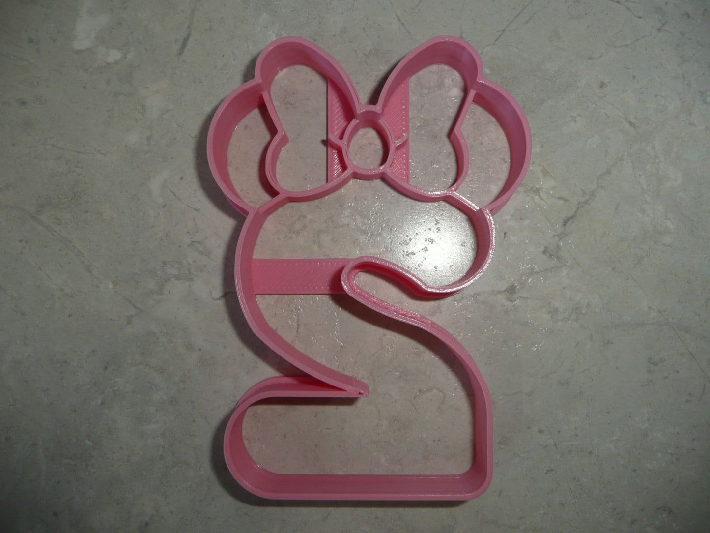 Minnie Mouse Themed Number Two 2 Detailed Cookie Cutter Made In USA PR4552