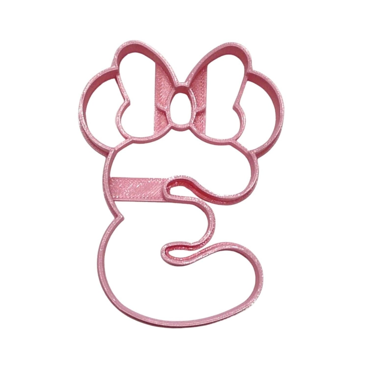 Minnie Mouse Themed Number Three 3 Detailed Cookie Cutter Made In USA PR4553