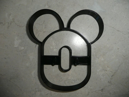 Mickey Mouse Themed Number Zero 0 Detailed Cookie Cutter Made In USA PR4560