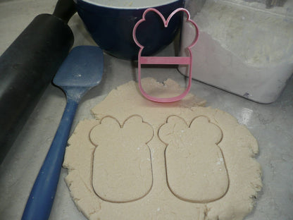 Minnie Mouse Themed Number Zero 0 Outline Cookie Cutter Made In USA PR4570