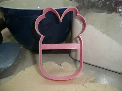 Minnie Mouse Themed Number Zero 0 Outline Cookie Cutter Made In USA PR4570