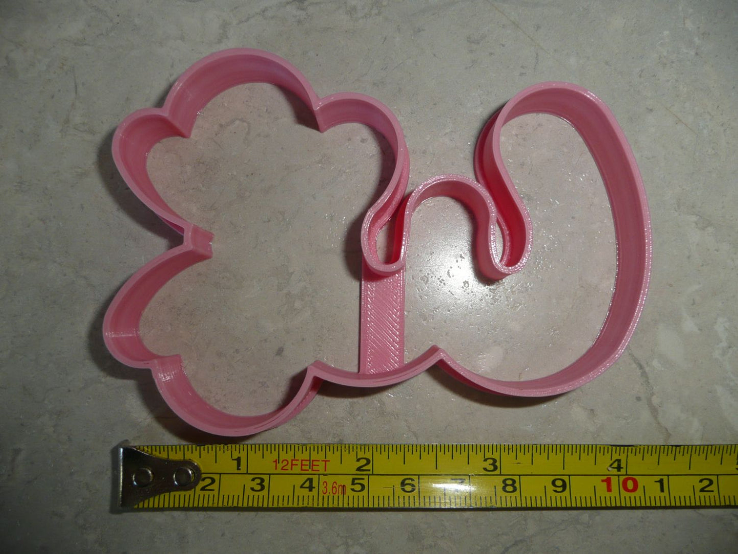 Minnie Mouse Themed Number Three 3 Outline Cookie Cutter Made In USA PR4573