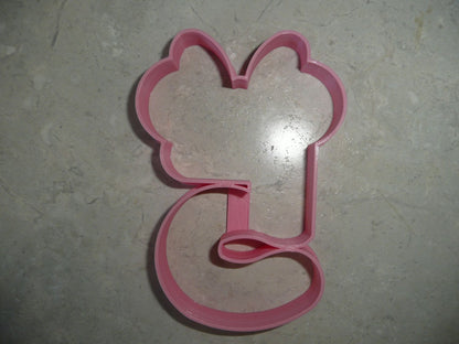 Minnie Mouse Themed Number Five 5 Outline Cookie Cutter Made In USA PR4575