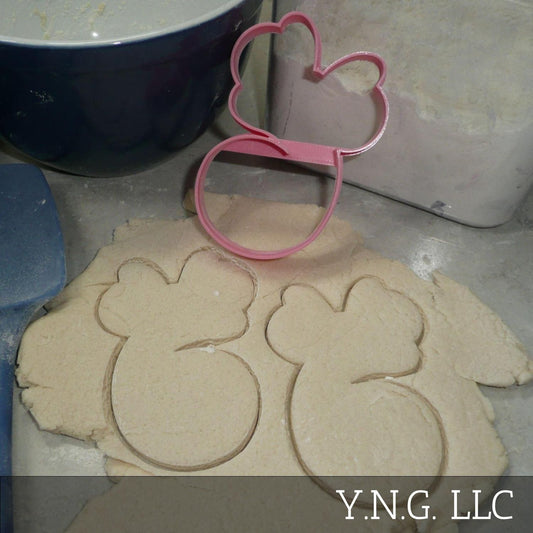 Minnie Mouse Themed Number Six 6 Outline Cookie Cutter Made In USA PR4576