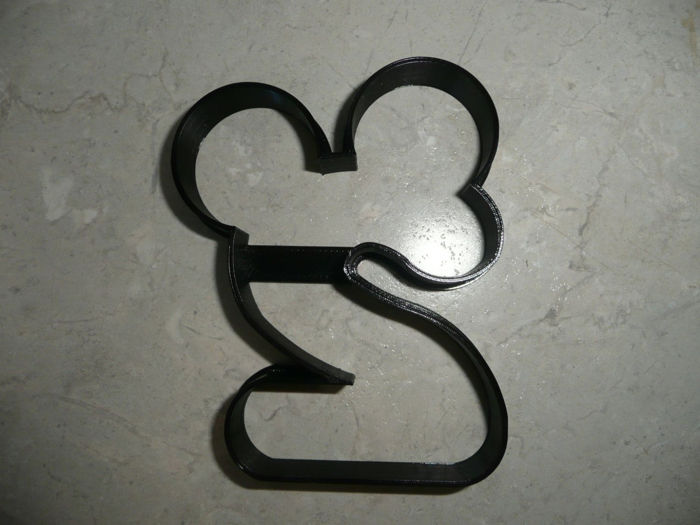 Mickey Mouse Themed Number Two 2 Outline Cookie Cutter Made In USA PR4582