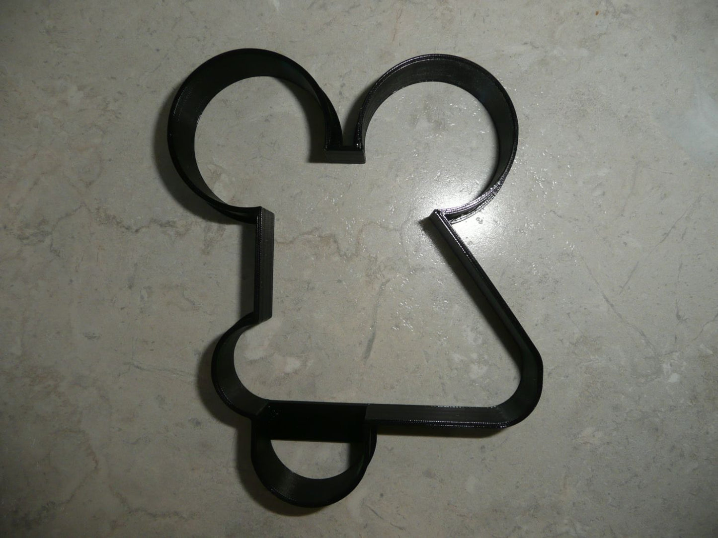 Mickey Mouse Themed Number Four 4 Outline Cookie Cutter Made In USA PR4584