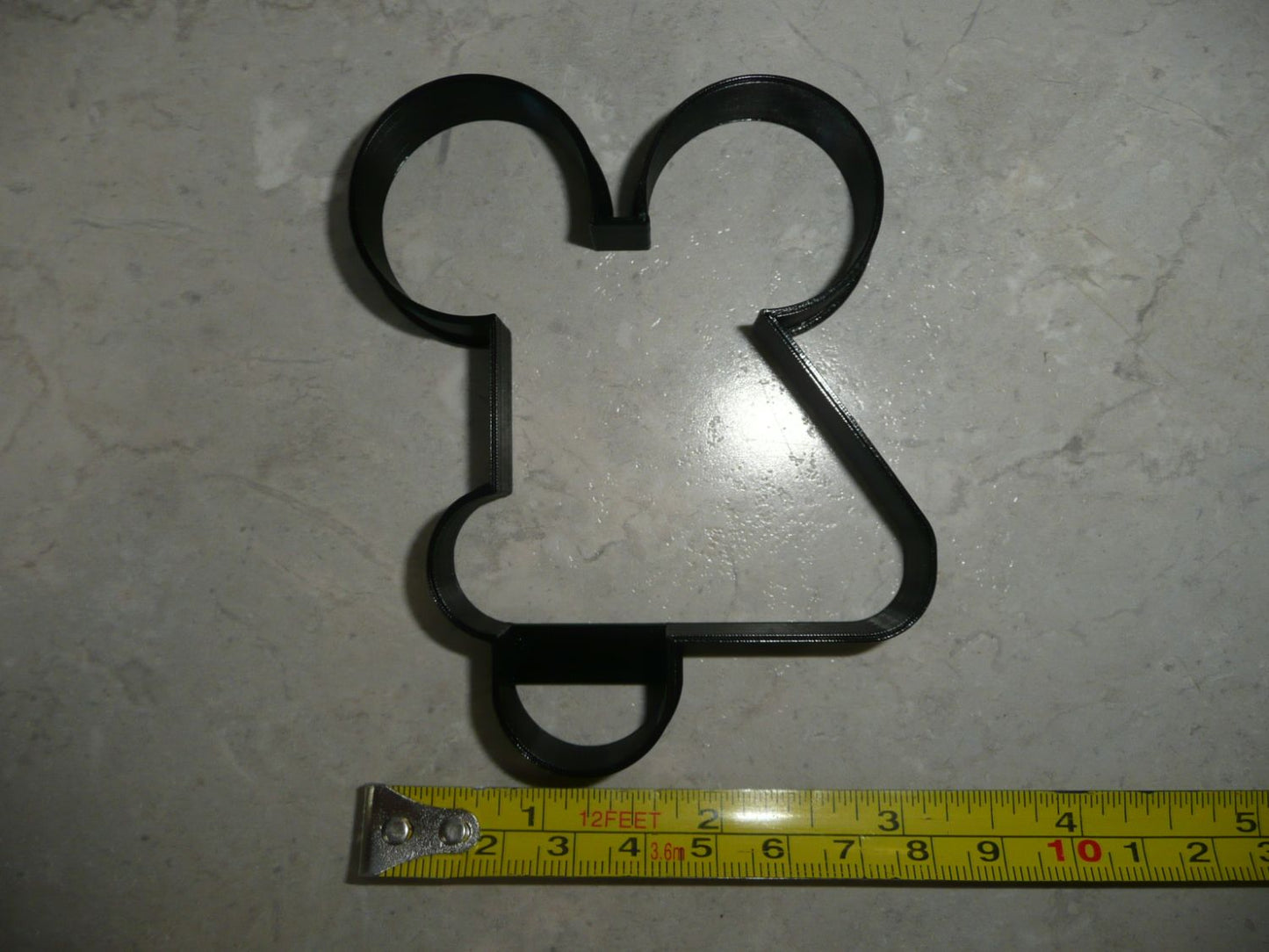 Mickey Mouse Themed Number Four 4 Outline Cookie Cutter Made In USA PR4584