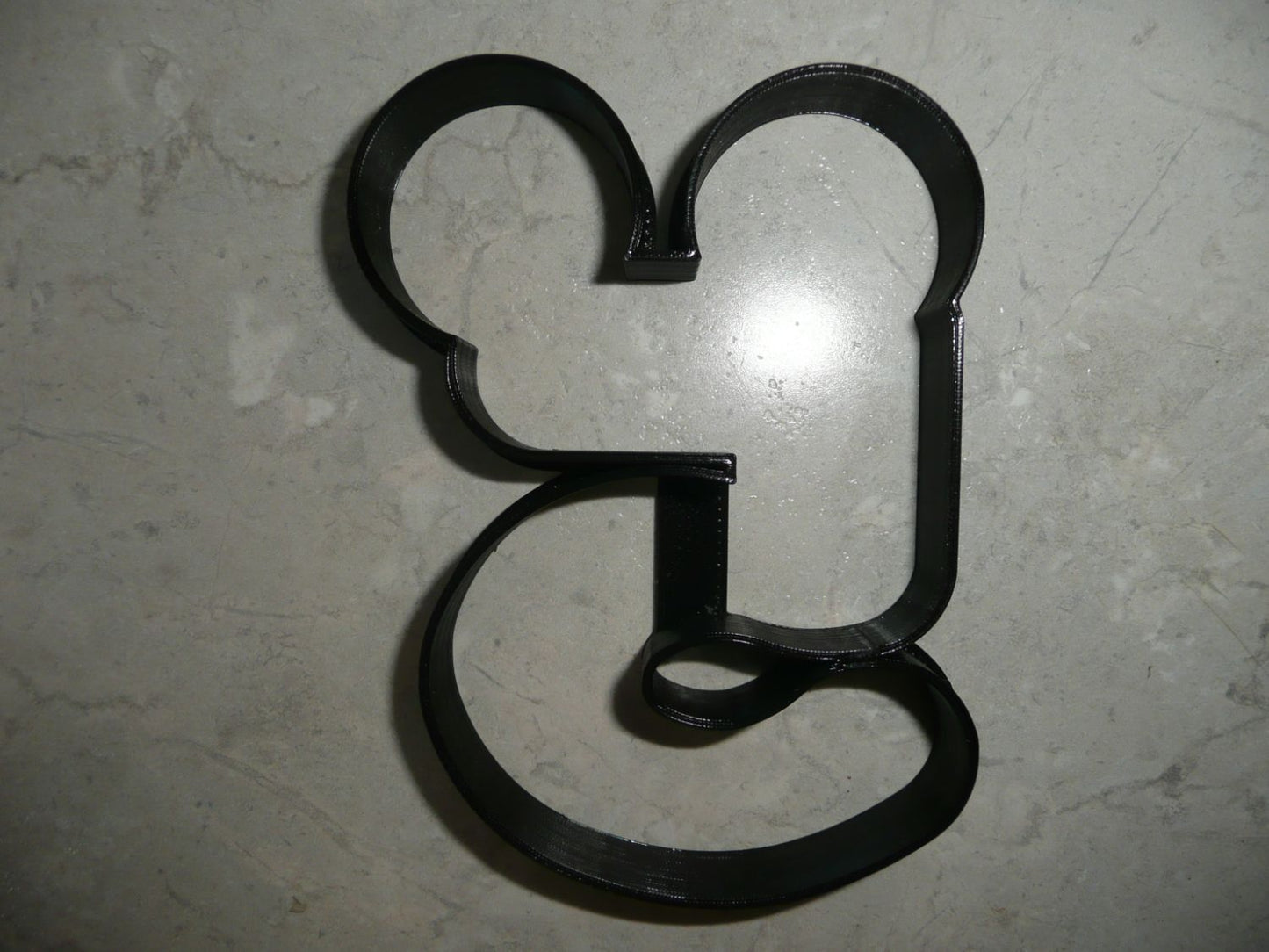 Mickey Mouse Themed Number Five 5 Outline Cookie Cutter Made In USA PR4585