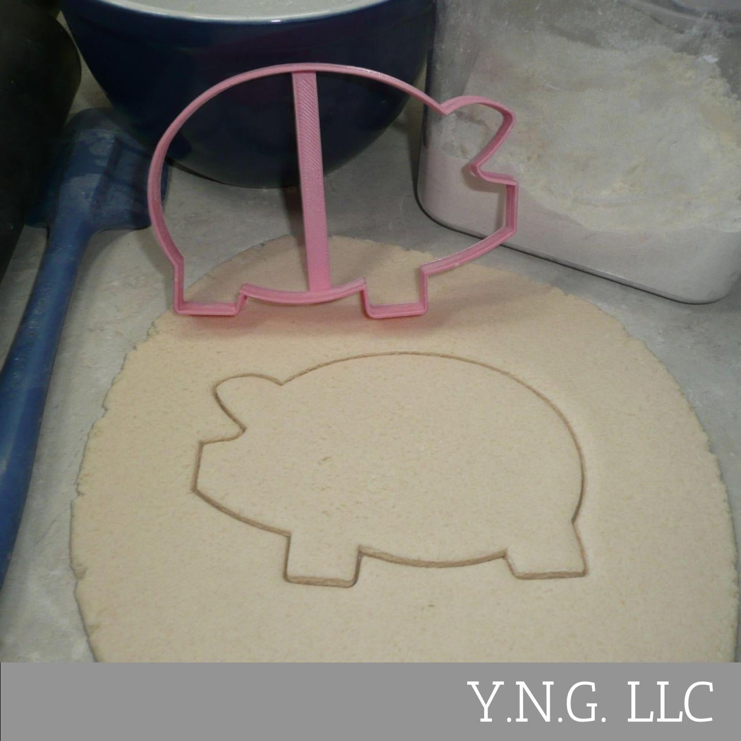 Pig Farm Animal Large Size Side View Outline Cookie Cutter Made In USA PR4590