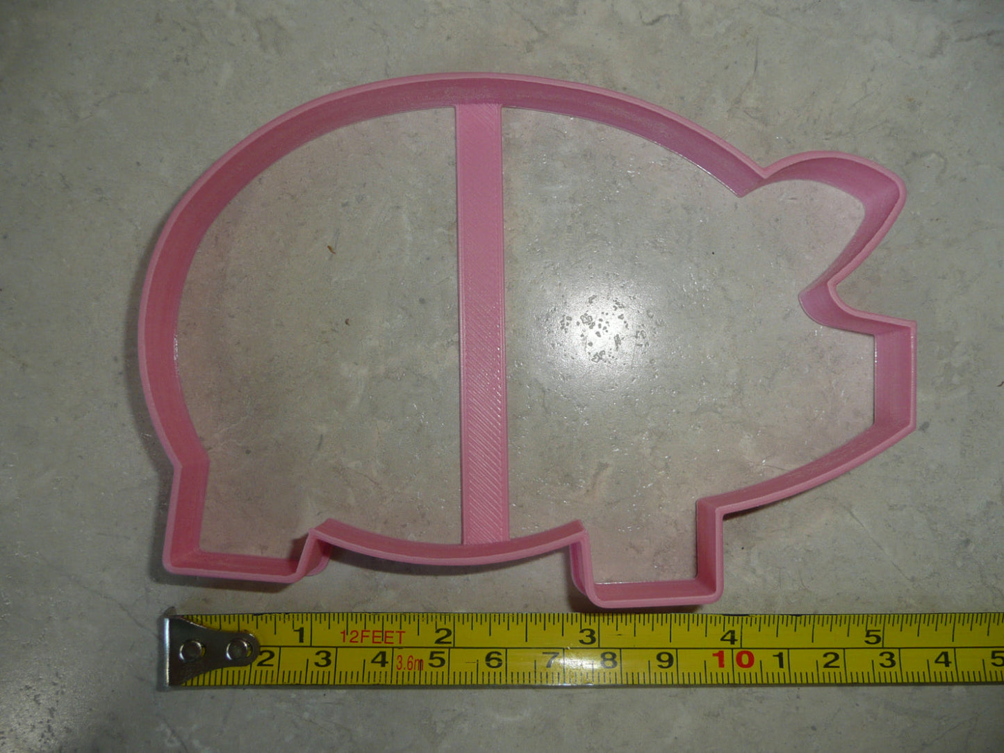 Pig Farm Animal Large Size Side View Outline Cookie Cutter Made In USA PR4590