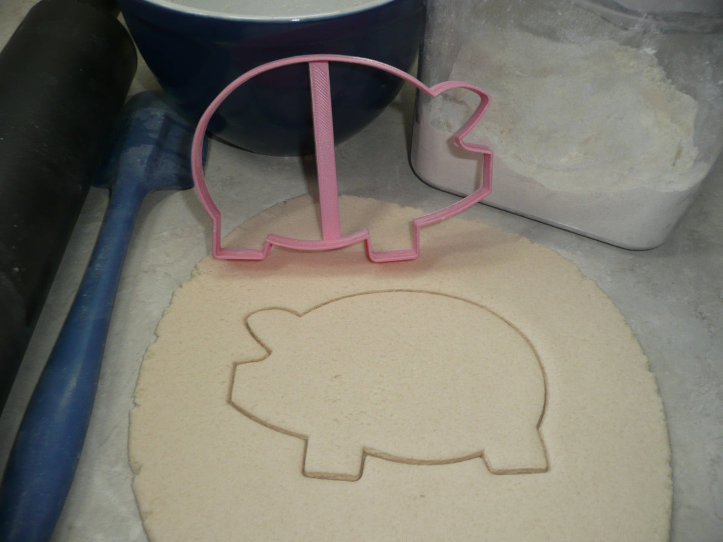 Pig Farm Animal Large Size Side View Outline Cookie Cutter Made In USA PR4590