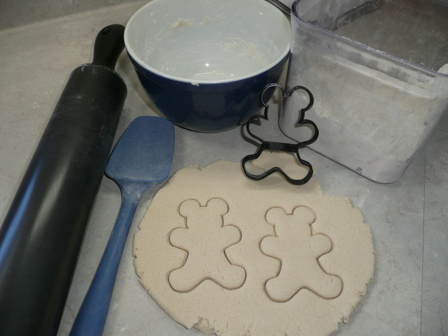 Mickey Mouse Themed Gingerbread Man Outline Cookie Cutter Made In USA PR4591