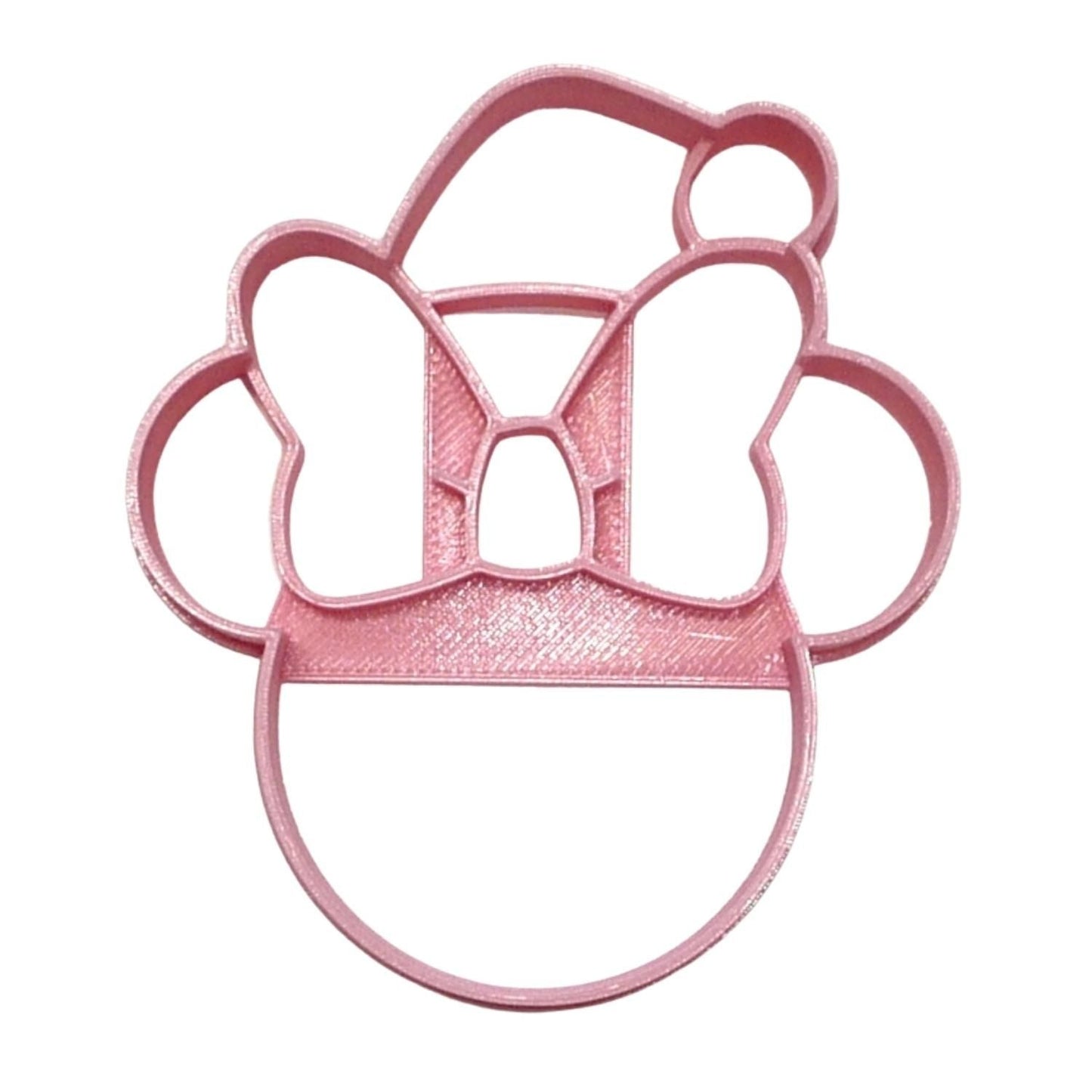 Minnie Mouse Themed Santa Claus Face Detailed Cookie Cutter Made In USA PR4594