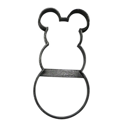 Mickey Mouse Themed Snowman Outline Cookie Cutter Made In USA PR4595