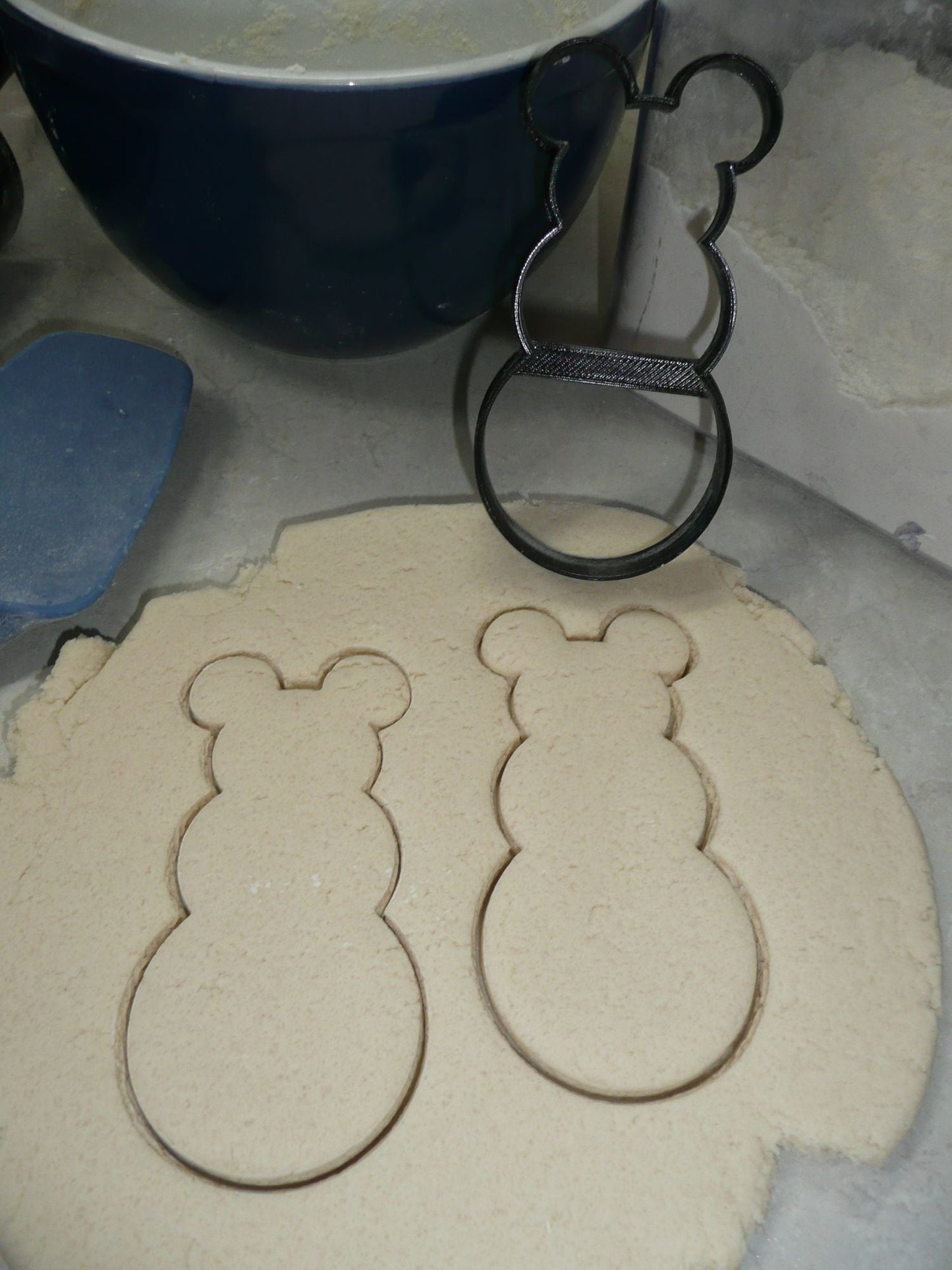 Mickey Mouse Themed Snowman Outline Cookie Cutter Made In USA PR4595