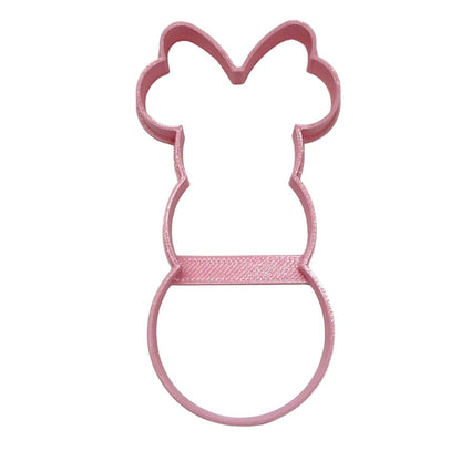 Minnie Mouse Themed Snowman Outline Cookie Cutter Made In USA PR4596