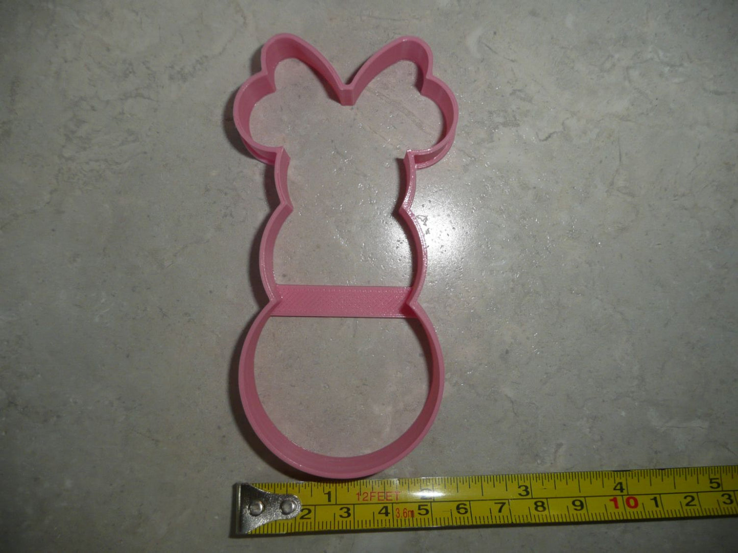 Minnie Mouse Themed Snowman Outline Cookie Cutter Made In USA PR4596