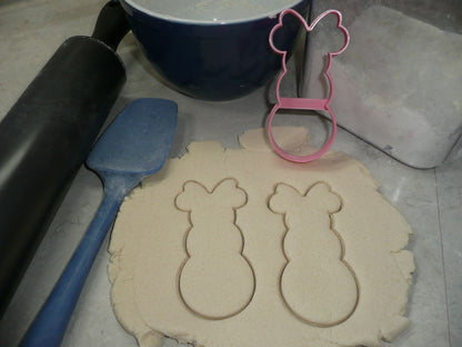 Minnie Mouse Themed Snowman Outline Cookie Cutter Made In USA PR4596