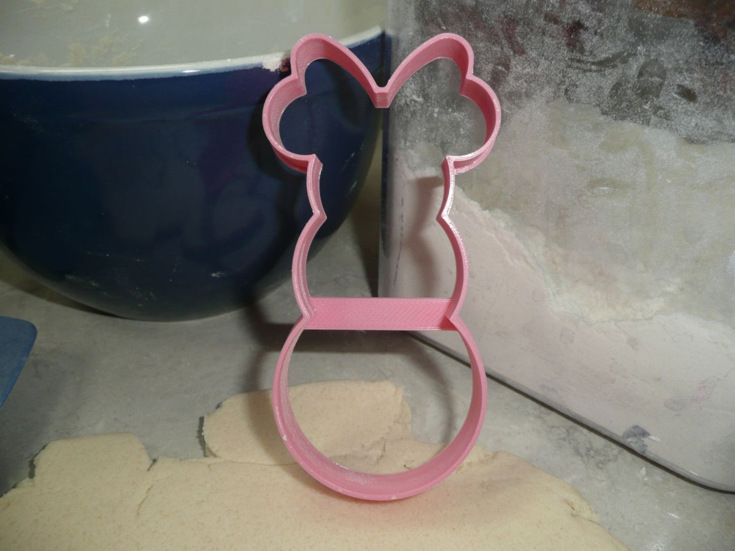 Minnie Mouse Themed Snowman Outline Cookie Cutter Made In USA PR4596