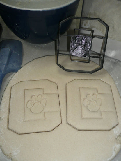 Crestview High School Ohio Cougar Paw with C Cookie Cutter Made in USA PR4602