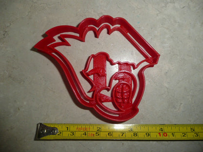 Loundonville High School Ohio Redbirds Face Cookie Cutter Made in USA PR4603