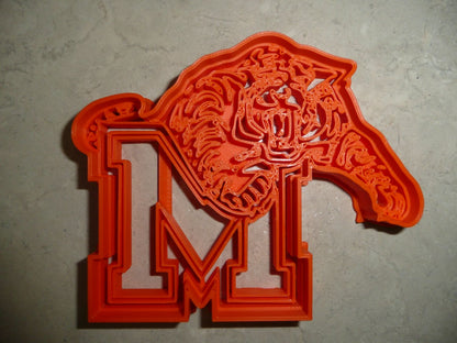 6x Mansfield HS Letter M Fondant Cutter Cupcake Topper 1.75 IN USA FD4605