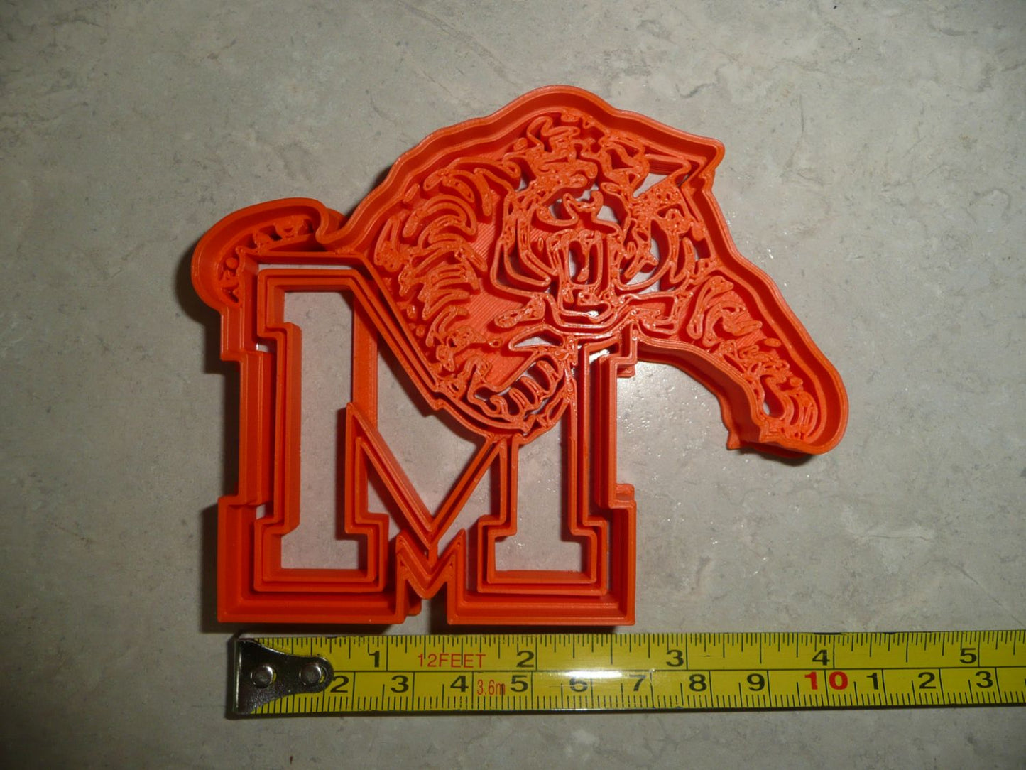 Mansfield High School Ohio Tigers Letter M Cookie Cutter Made in USA PR4605